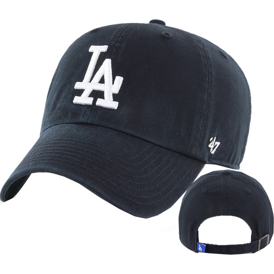 47 cap baseball polo MLB los angeles dodgers clean up (black)