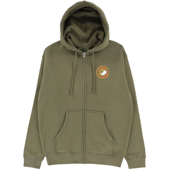 antihero sweatshirt hooded zip eagle round (army)