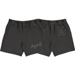 april short reflective (black)