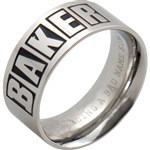 baker ring brand logo (silver)