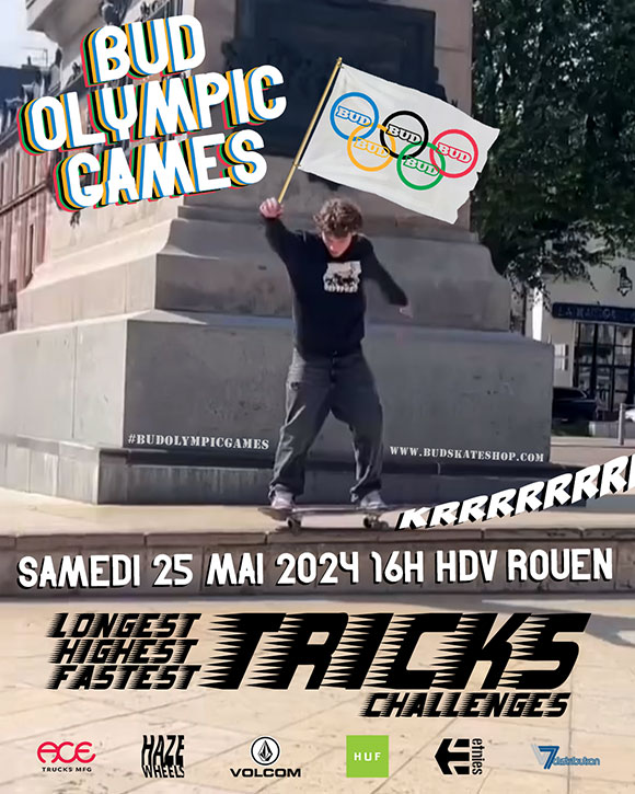 BUD OLYMPIC GAMES Tricks Challenges HDV Hôtel De Ville Rouen samedi 25 mai 2024