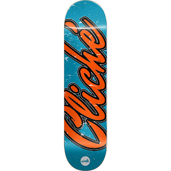 cliché board old logo team (blue/orange) 8.25