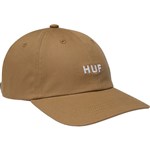 huf cap baseball polo curved visor set og logo (biscuit)