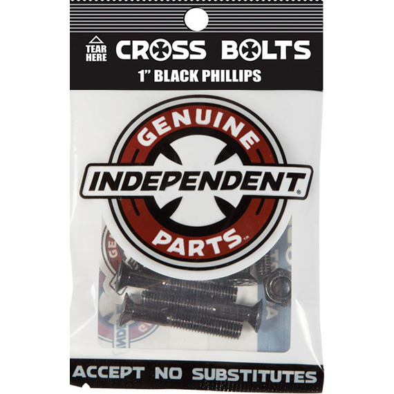 independent bolts genuine parts cross (black) phillips 1