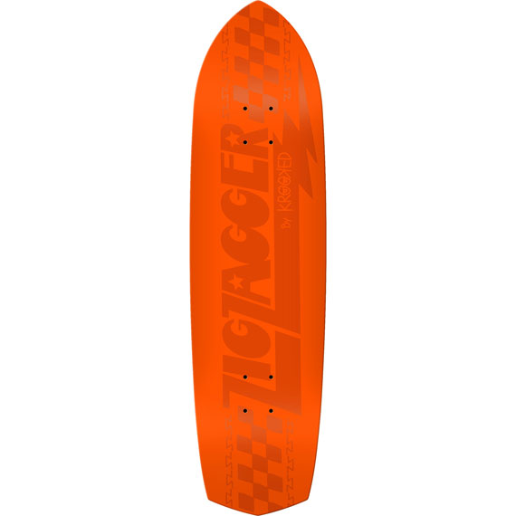 krooked board cruiser zig zagger tonals (orange) 8.62