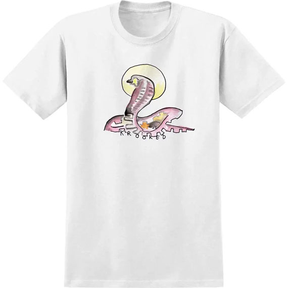 krooked tee shirt snake (white)