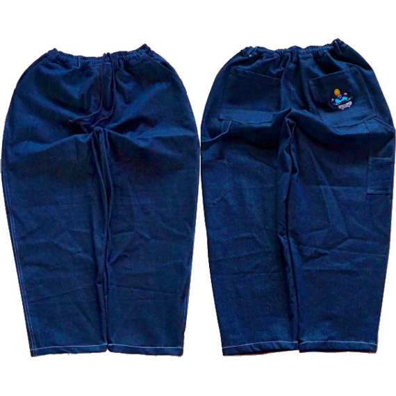 macba life pants televisi star denim baggy carpenter vx (blue)