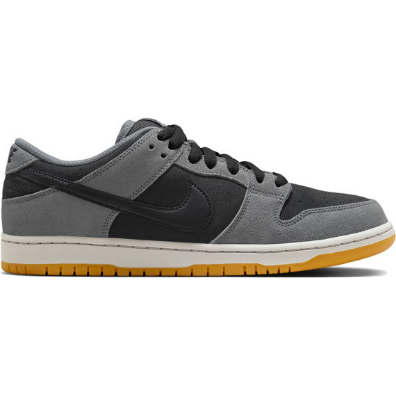 nike sb shoes dunk low pro (dark smoke grey/black)