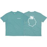 nnsns tee shirt head logo (seaweed)