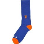 pizza socks emoji (blue/orange)