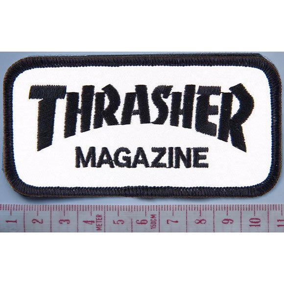 thrasher patch logo (black/white)