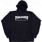 thrasher sweatshirt hood skate mag (black)