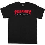 thrasher tee shirt godzilla (black)