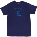 thrasher tee shirt gonz (navy/light blue)