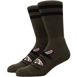 toy machine socks bloodshot eye (army)