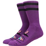 toy machine socks bloodshot eye (purple)