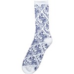 toy machine socks cubist (white)