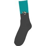 toy machine socks dead monster split (teal)