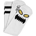 toy machine socks monster face (white)