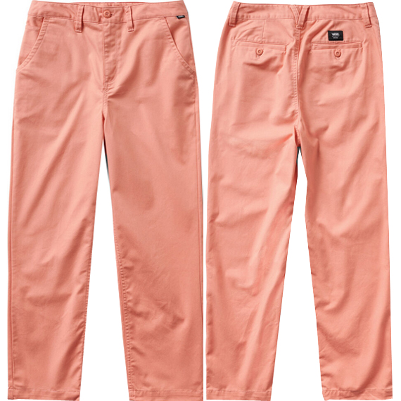 vans pants girls skate chino authentic (terra cotta)