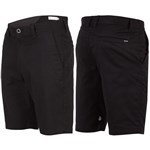 volcom short chino frickin modern stretch (black)