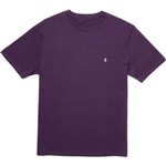 volcom tee shirt bsc stone blanks (grape royal)