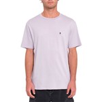 volcom tee shirt bsc stone blanks (light purple)