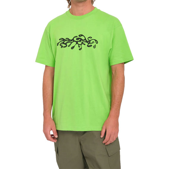 volcom tee shirt fa zephyr 3 sst (electric green)