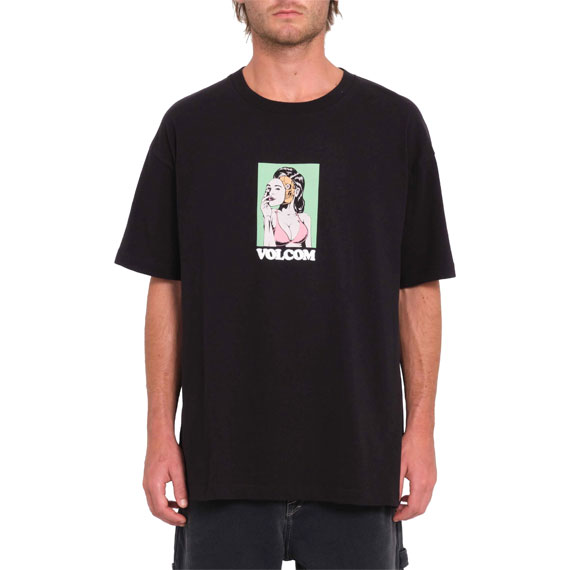 volcom tee shirt lse underfaced (black)