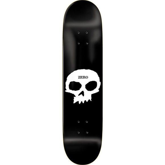 zero board single skull team (black/white) 7.75